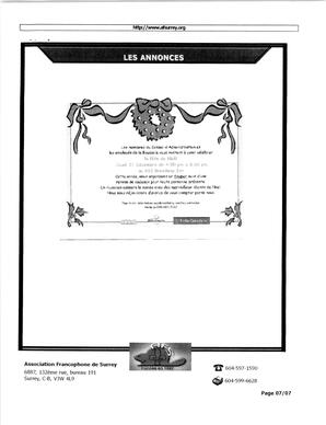   L'ÉCHO DE SURREY, 2006   , page 7