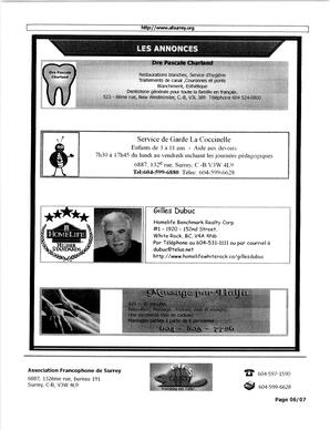   L'ÉCHO DE SURREY, 2006   , page 6