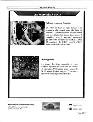   L'ÉCHO DE SURREY, 2006   , page 4