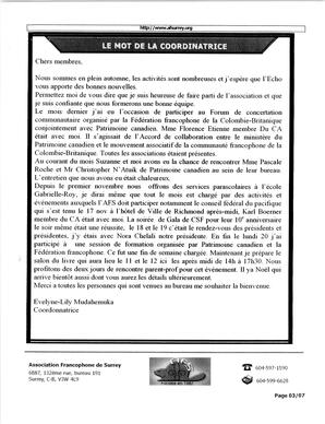   L'ÉCHO DE SURREY, 2006   , page 3