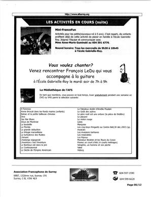   L'ÉCHO DE SURREY, 2005   , page 5
