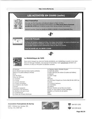   L'ÉCHO DE SURREY, 2005   , page 8