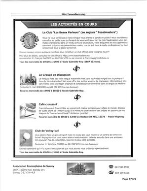   L'ÉCHO DE SURREY, 2005   , page 7