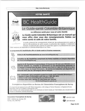   L'ÉCHO DE SURREY, 2005   , page 21