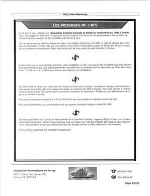   L'ÉCHO DE SURREY, 2005   , page 13