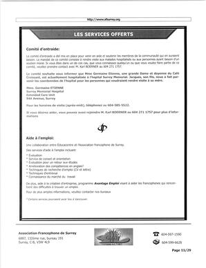   L'ÉCHO DE SURREY, 2005   , page 11