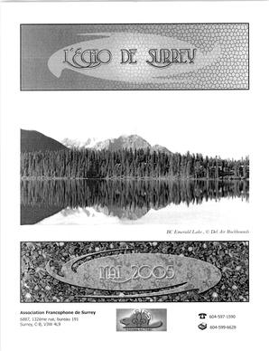   L'ÉCHO DE SURREY, 2005   , page 1