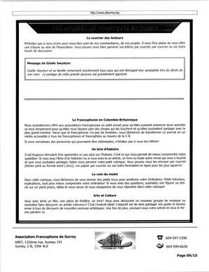   L'ÉCHO DE SURREY, 2005   , page 9
