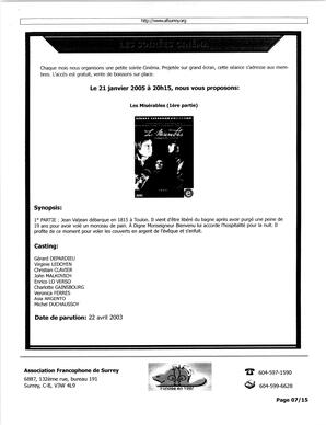   L'ÉCHO DE SURREY, 2005   , page 7