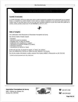   L'ÉCHO DE SURREY, 2005   , page 6
