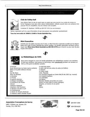   L'ÉCHO DE SURREY, 2005   , page 5
