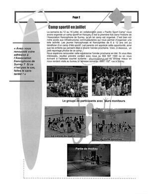   L'ÉCHO DE SURREY, 2004   , page 2
