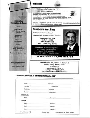   L'ÉCHO DE SURREY, 2004   , page 8