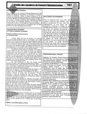   L'ÉCHO DE SURREY, 2004   , page 3