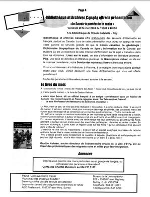   L'ÉCHO DE SURREY, 2004   , page 4