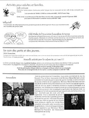   L'ÉCHO DE SURREY, 2003   , page 2