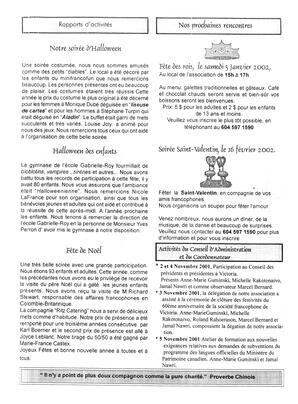   L'ÉCHO DE SURREY, 2001-2002   , page 3
