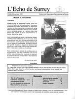 L'ÉCHO DE SURREY, 2001