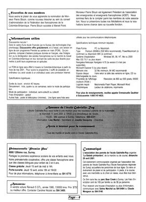   L'ÉCHO DE SURREY, 2001   , page 4