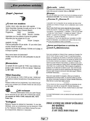   L'ÉCHO DE SURREY, 2001   , page 3