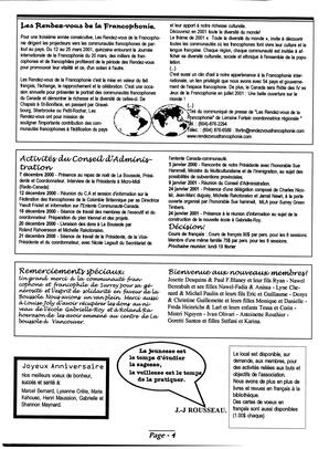   L'ÉCHO DE SURREY, 2001   , page 4
