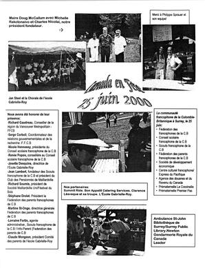   L'ÉCHO DE SURREY, 2000   , page 4