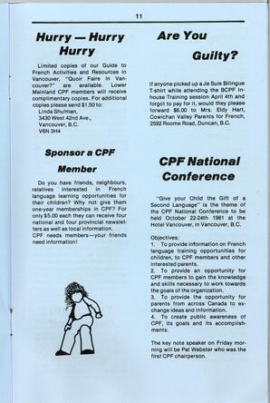   CPF NEWS, 1981   , page 11