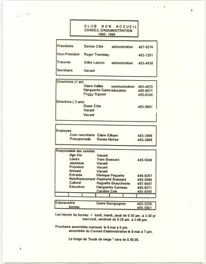   LE PETIT ACCUEIL, 1995   , page 3