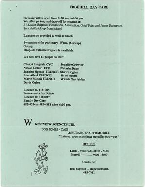   LE PETIT ACCUEIL, 1995   , page 7