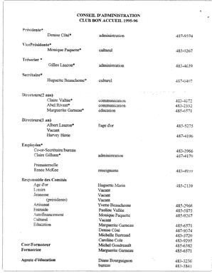  LE PETIT ACCUEIL, 1995   , page 2