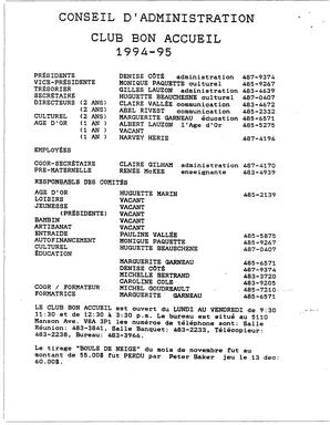  LE PETIT ACCUEIL, 1994   , page 2
