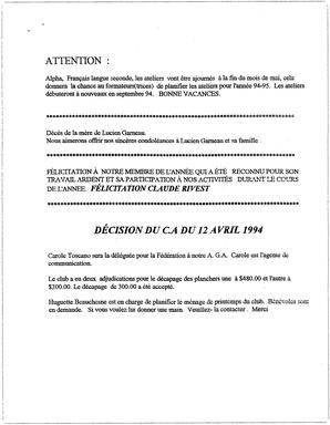   LE PETIT ACCUEIL, 1994   , page 7