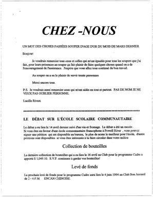   LE PETIT ACCUEIL, 1994   , page 5