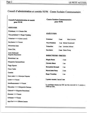   LE PETIT ACCUEIL, 1995   , page 2