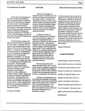   LE PETIT ACCUEIL, 1995   , page 6