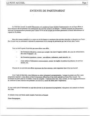   LE PETIT ACCUEIL, 1995   , page 4