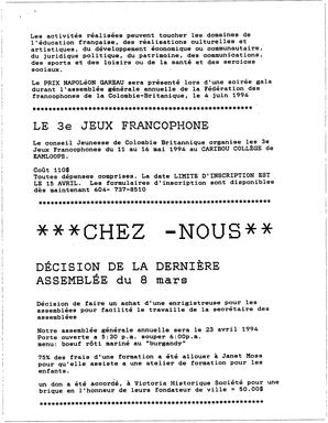   LE PETIT ACCUEIL, 1994   , page 5