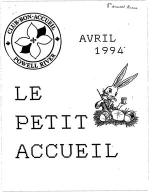   LE PETIT ACCUEIL, 1994   , page 1