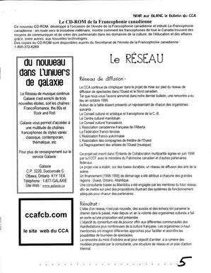   RÉPERTOIRE DES RESSOURCES CULTURELLES, 2000   , page 5
