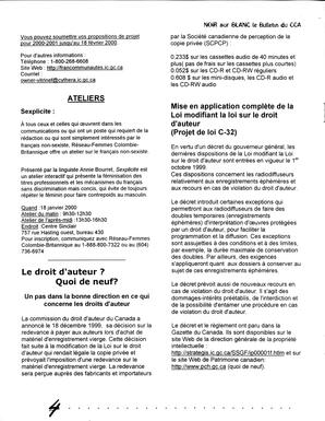   RÉPERTOIRE DES RESSOURCES CULTURELLES, 2000   , page 4