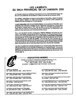   RÉPERTOIRE DES RESSOURCES CULTURELLES, 2000   , page 8