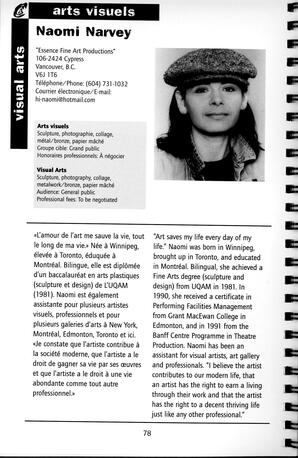   RÉPERTOIRE DES RESSOURCES CULTURELLES, 1999-2001   , page 80