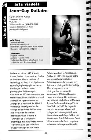   RÉPERTOIRE DES RESSOURCES CULTURELLES, 1999-2001   , page 70