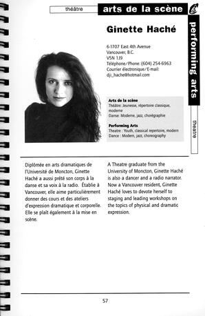   RÉPERTOIRE DES RESSOURCES CULTURELLES, 1999-2001   , page 59
