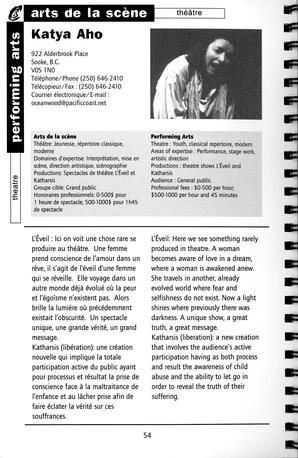  RÉPERTOIRE DES RESSOURCES CULTURELLES, 1999-2001   , page 56