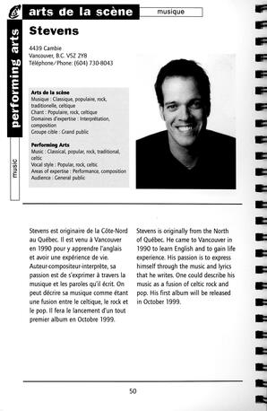   RÉPERTOIRE DES RESSOURCES CULTURELLES, 1999-2001   , page 52