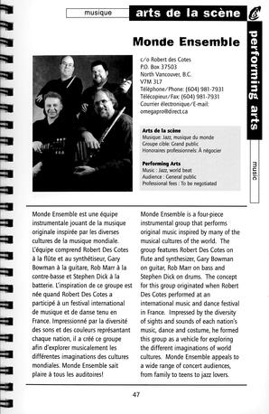   RÉPERTOIRE DES RESSOURCES CULTURELLES, 1999-2001   , page 49