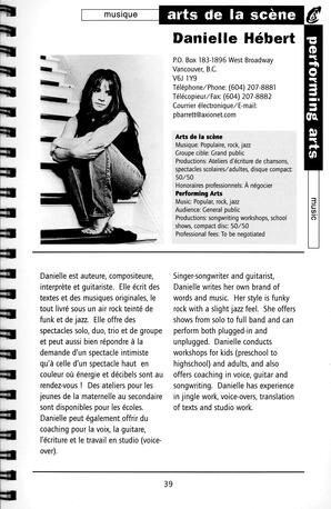   RÉPERTOIRE DES RESSOURCES CULTURELLES, 1999-2001   , page 41
