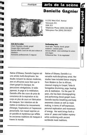   RÉPERTOIRE DES RESSOURCES CULTURELLES, 1999-2001   , page 39