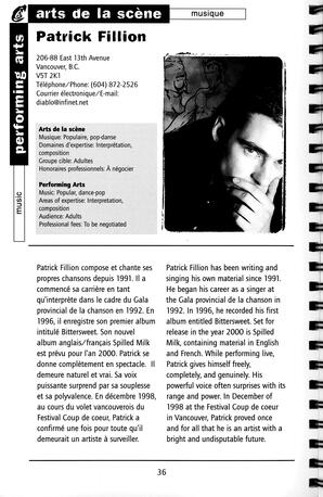   RÉPERTOIRE DES RESSOURCES CULTURELLES, 1999-2001   , page 38
